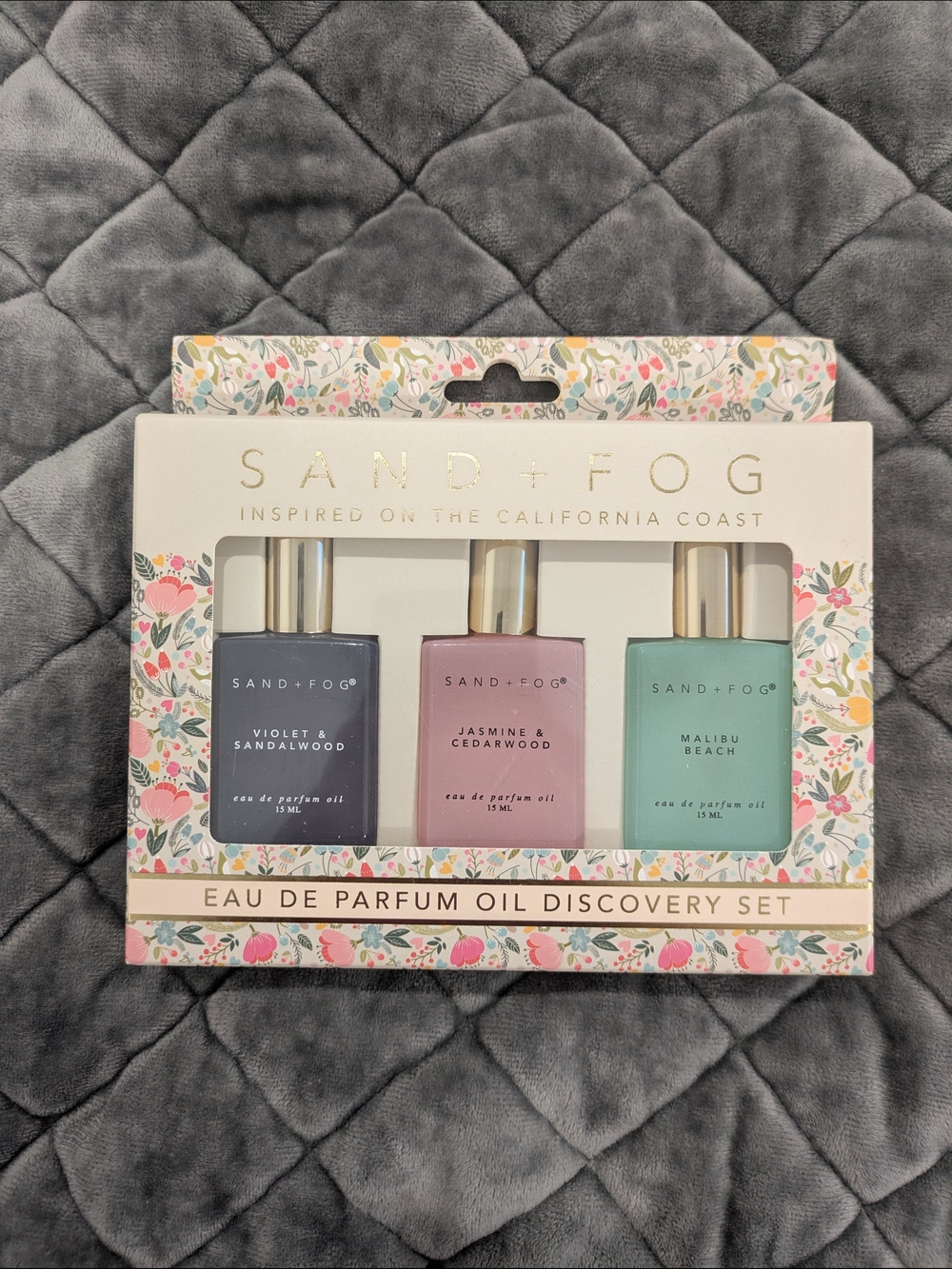 SAND+FOG Eau de Parfum Oil Discovery Set - Violet, Jasmine, Malibu